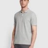 Farah Farah Mainline Cove Short Sleeve Polo Shirt In Grey Marl