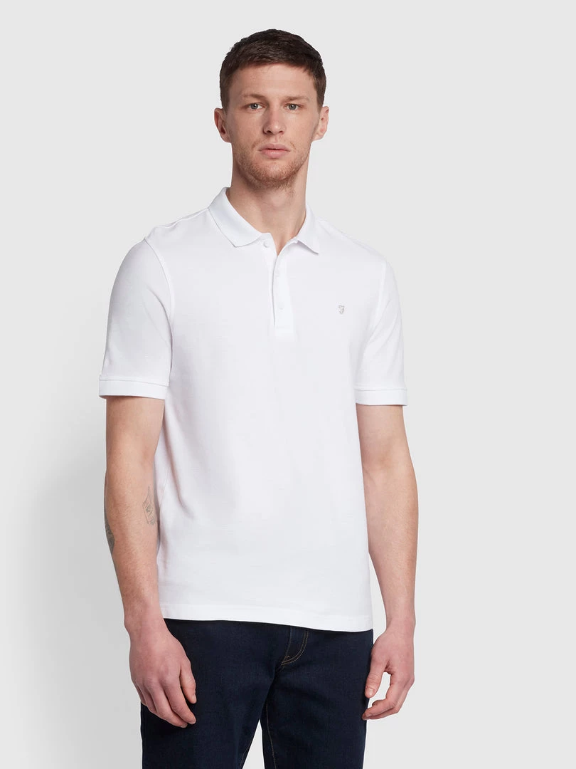 Farah Cove Short Sleeve Polo Shirt In White Farah Mainline 3 Farah Cove Short Sleeve Polo Shirt In White Farah Mainline