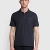 Farah Cove Short Sleeve Polo Shirt In True Navy