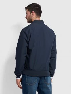 Farah Farah Mainline Slade Bomber Jacket In True Navy 10 Farah Farah Mainline Slade Bomber Jacket In True Navy