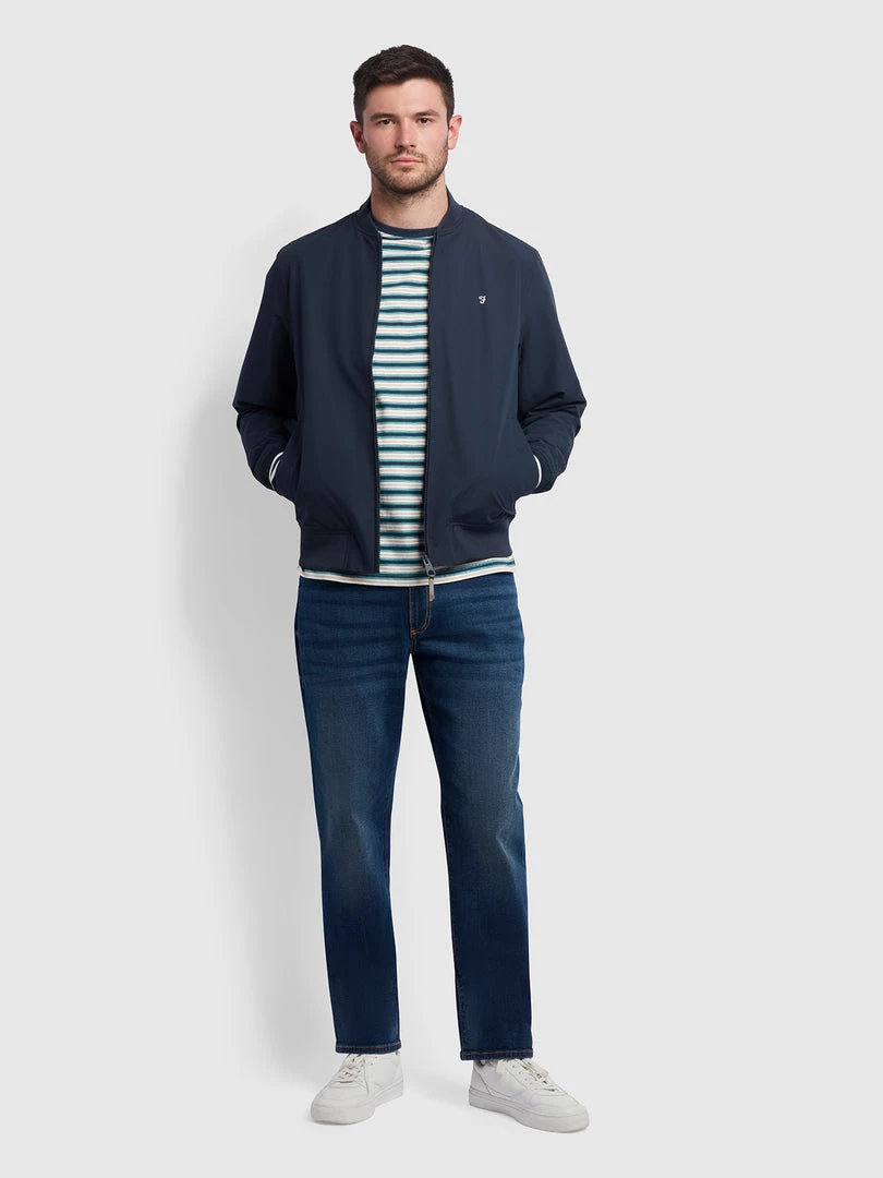 Farah Farah Mainline Slade Bomber Jacket In True Navy 4 Farah Farah Mainline Slade Bomber Jacket In True Navy