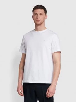 Farah Eddie Short Sleeve T-Shirt In White Farah Mainline