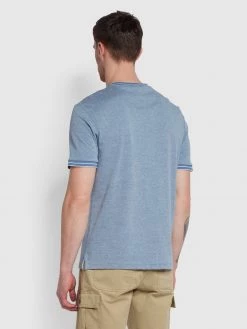 Farah Westminster T-Shirt In Dusky Blue Farah Mainline