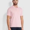 Farah Moores Polo Shirt In Malibu Pink Farah Mainline
