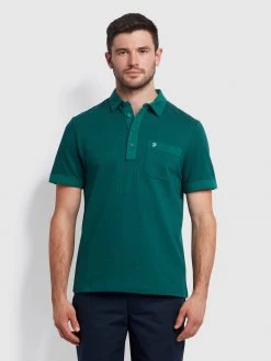 Farah Farah Mainline Lloyd Polo Shirt In Getty Green
