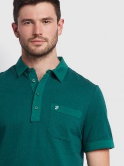 Farah Farah Mainline Lloyd Polo Shirt In Getty Green