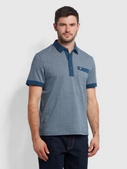 Lloyd Polo Shirt In Farah Teal Farah Mainline