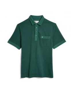 Farah Farah Mainline Lloyd Polo Shirt In Getty Green