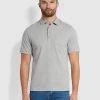 Farah Jeremy Polo Shirt In Grey Marl Farah Mainline