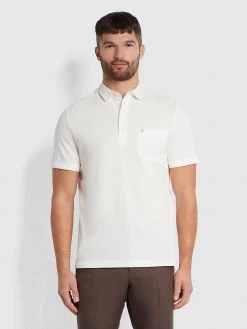 Farah Jeremy Polo Shirt In Off White
