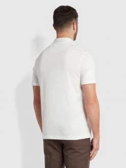 Farah Jeremy Polo Shirt In Off White