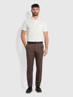 Farah Jeremy Polo Shirt In Off White