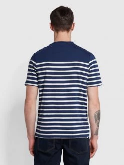 Farah Altamont T-Shirt In Midnight Blue