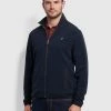 Farah Bexar Fleece Jacket In True Navy Farah Mainline