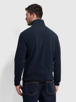 Farah Bexar Fleece Jacket In True Navy Farah Mainline