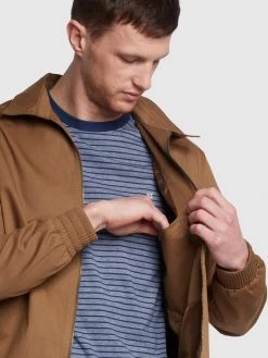 Farah Bloomsbury Harrington Jacket In Tobacco