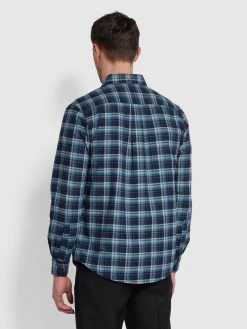 Farah Farah Mainline Lewis Check Shirt In Yale
