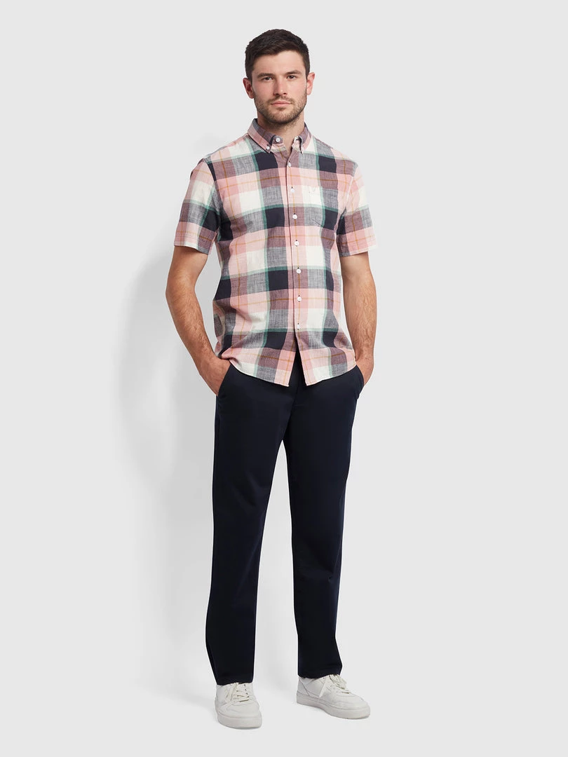 Farah Kasmin Check Shirt In Pastel Pink 4 Farah Kasmin Check Shirt In Pastel Pink