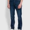 Farah Lawson Regular Fit Stretch Jeans In Mid Denim Farah Mainline