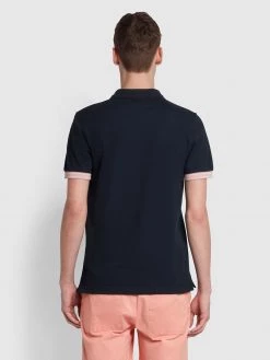 Farah Avalon Slim Fit Organic Cotton Polo Shirt In True Navy CLOTHING 8 Farah Avalon Slim Fit Organic Cotton Polo Shirt In True Navy CLOTHING