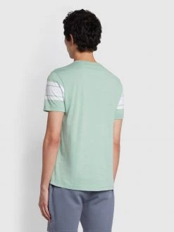 Farah NEW IN Webber Slim Fit Short Sleeve T-Shirt In Summer Green