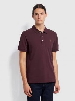 Cheap Farah Store 40 CLOTHING Blanes Slim Fit Organic Cotton Polo Shirt In Farah Red