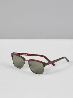 Farah Club Tortoiseshell Sunglasses In Red Jeans