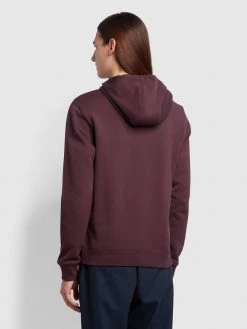 Zain Organic Cotton Hoodie In Farah Red