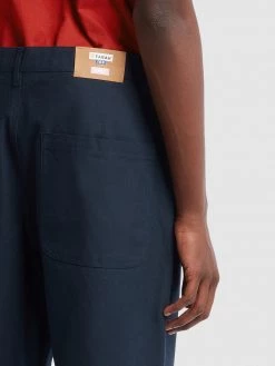Farah X YMC Hopsack Trousers In True Navy Trousers And Chinos