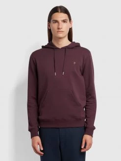 Zain Organic Cotton Hoodie In Farah Red