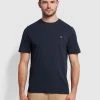 Farah Farah Mainline Eddie T-Shirt In True Navy