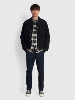 Farah Brewer Slim Fit Check Organic Cotton Oxford Shirt In Evergreen