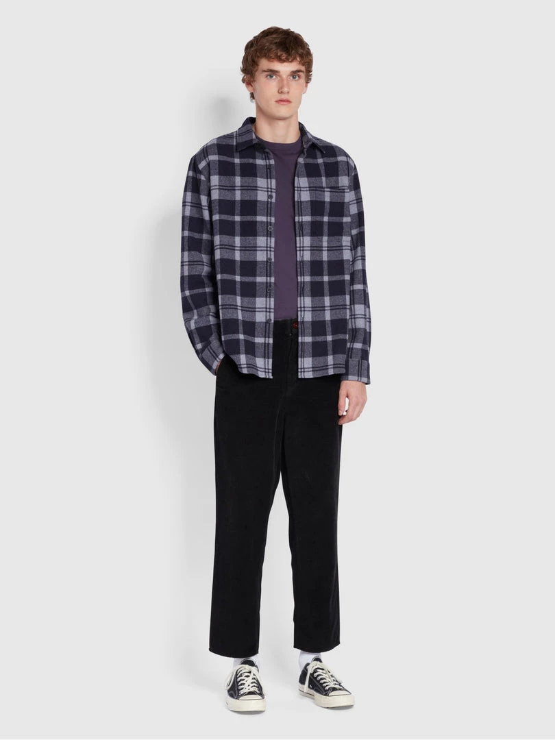 Farah Hawtin Relaxed Fit Cord Trousers In Black 4 Farah Hawtin Relaxed Fit Cord Trousers In Black