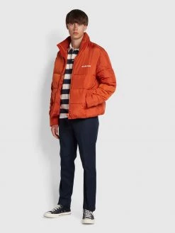 Farah Elm Regular Fit Archive Hopsack In True Navy