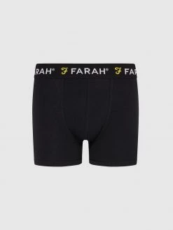 Farah Admirality 3 Pack Boxers In Black