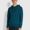 Farah Zain Organic Cotton Hoodie In Atlantic Jeans