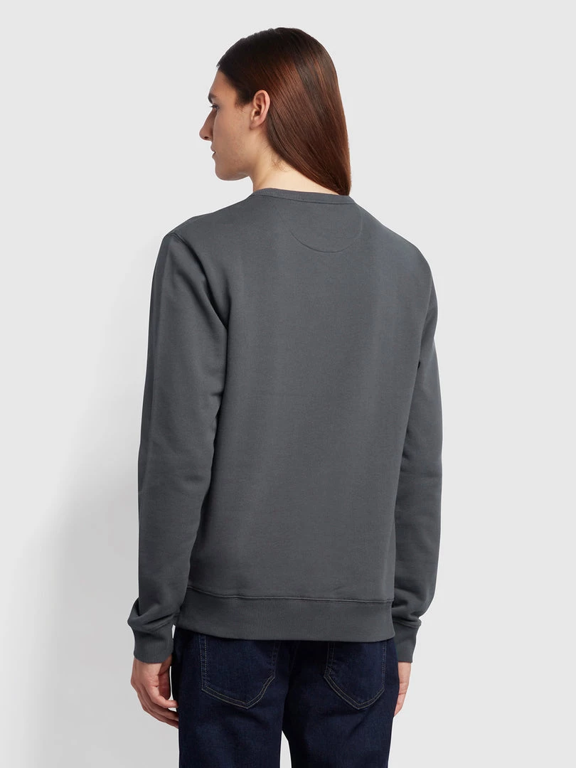 Tim Organic Cotton Crew Neck Sweatshirt In Farah Grey Jeans 6 Tim Organic Cotton Crew Neck Sweatshirt In Farah Grey Jeans