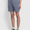 Farah Durrington Organic Cotton Jersey Shorts In Battleship Blue