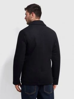 Farah Wolfenden Peacoat In Deep Navy