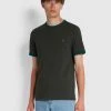 Farah Groves Slim Fit Organic Cotton Ringer T-Shirt In Evergreen T-Shirts 2 Farah Groves Slim Fit Organic Cotton Ringer T-Shirt In Evergreen T-Shirts