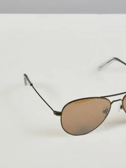 Farah Jeans Aviator Sunglasses In Vintage Green