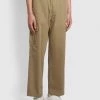 Farah Greenport Regular Fit Twill Cargo Trousers In Beige