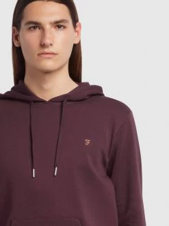 Zain Organic Cotton Hoodie In Farah Red