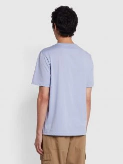 Farah Mackey Regular Fit Organic Cotton T-Shirt In Dusty Lilac NEW IN