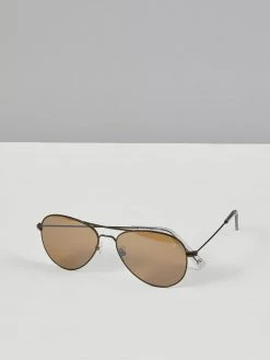 Farah Jeans Aviator Sunglasses In Vintage Green