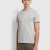 Farah CLOTHING Danny Slim Fit Organic Cotton T-Shirt In Grey Marl