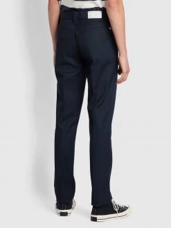 Farah Elm Regular Fit Archive Hopsack In True Navy