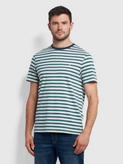 Farah Henshaw T-Shirt In Off White Farah Mainline