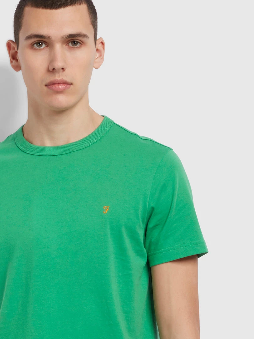Danny Slim Fit Organic Cotton T-Shirt In Farah Fresh Green T-Shirts 5 Danny Slim Fit Organic Cotton T-Shirt In Farah Fresh Green T-Shirts