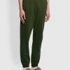Farah Durrington Organic Cotton Jogger In Evergreen